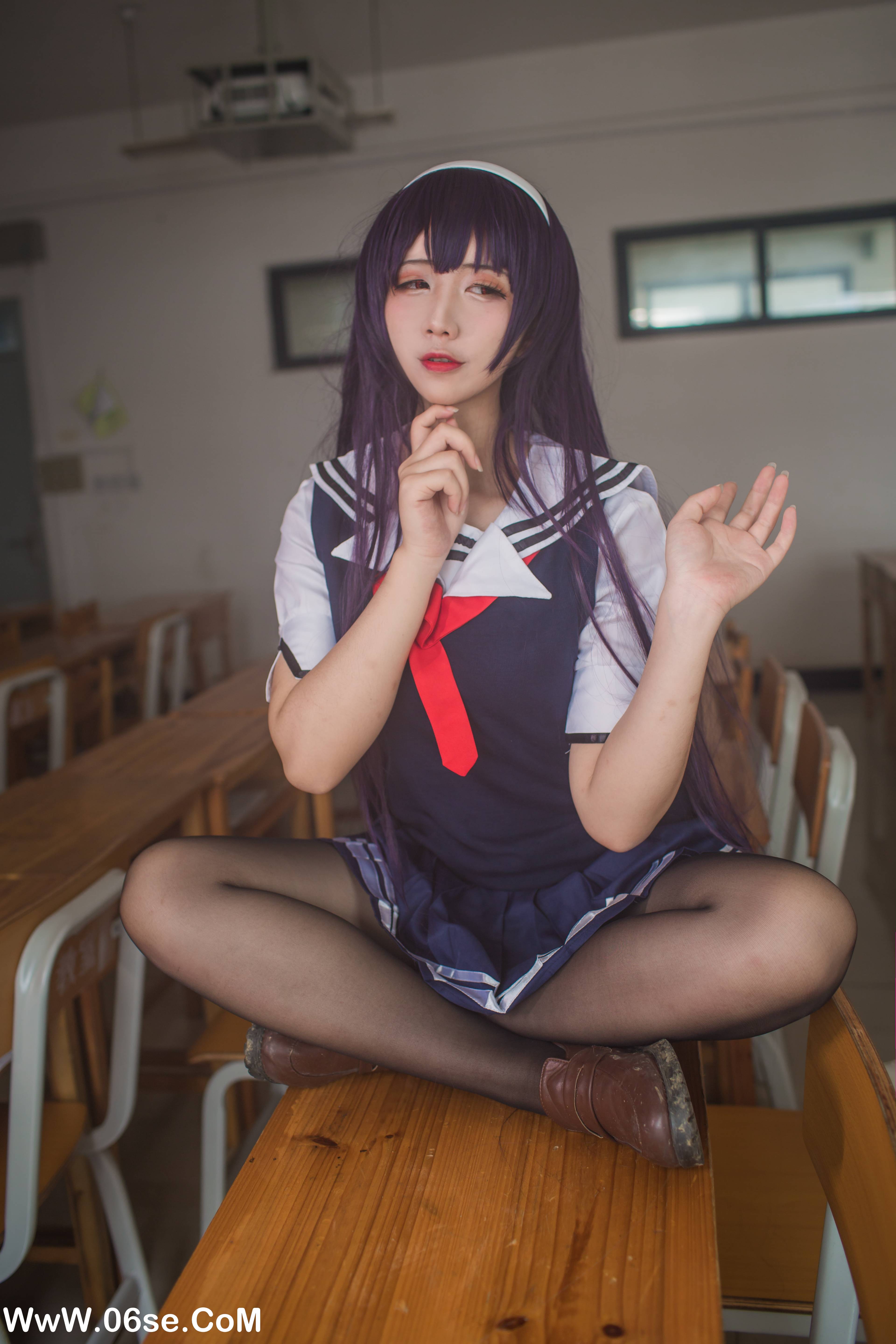 图片[31]-九曲Jean NO.039 – 霞之丘诗羽夏季校服[40P349M]-六色网