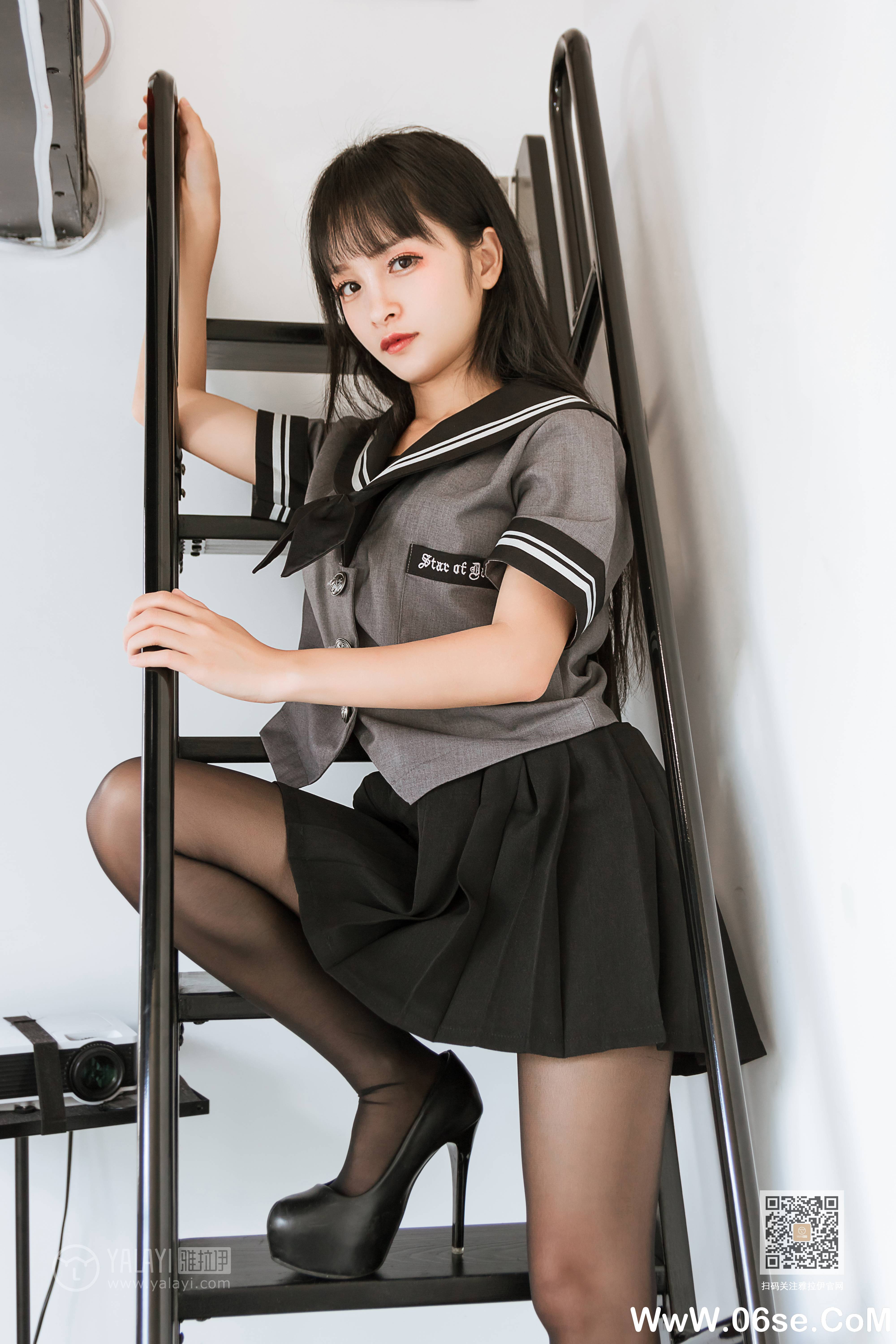 图片[6]-[YALAYI雅拉伊] 2020.04.10 NO.600 艾丽《疯狂的jk学妹》[42P+1P379M]-六色网