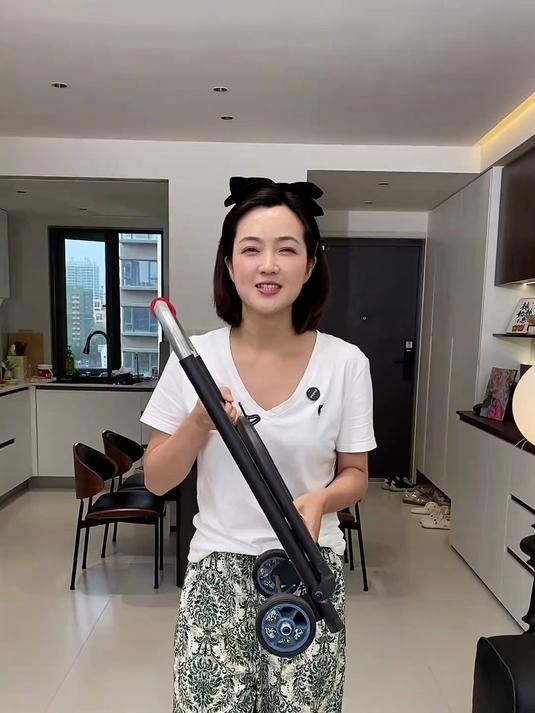 可折叠小拉车取快递买菜露营拉杆车家用小推车轻便载重手推车#好物推荐#
