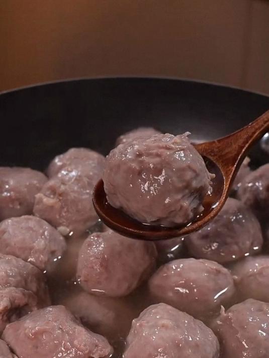 自己在家做的牛肉丸比买的还要好吃