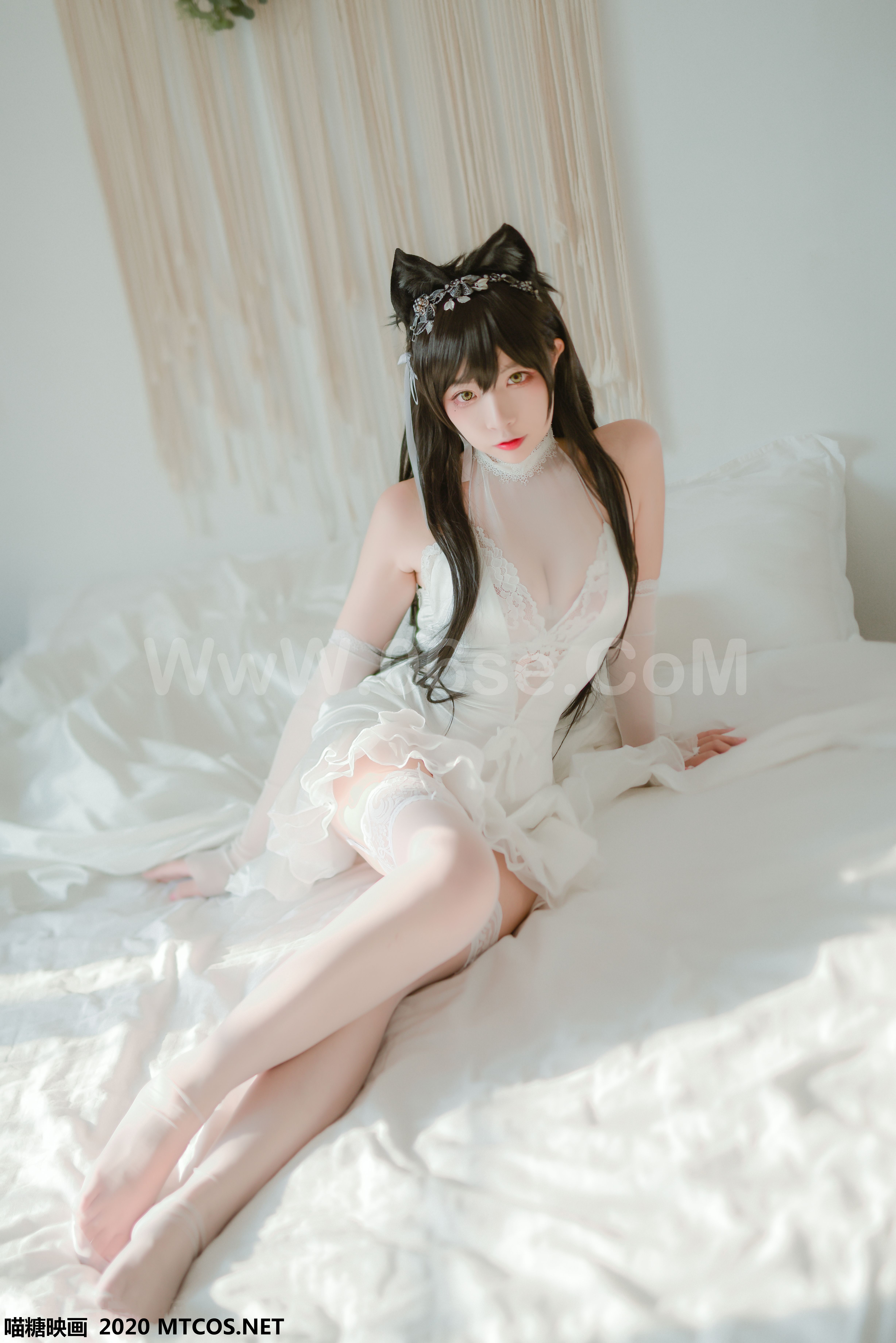 图片[10]-[MTCos] 喵糖映画 Vol.100 二佐Nisa 婚纱爱宕-六色网