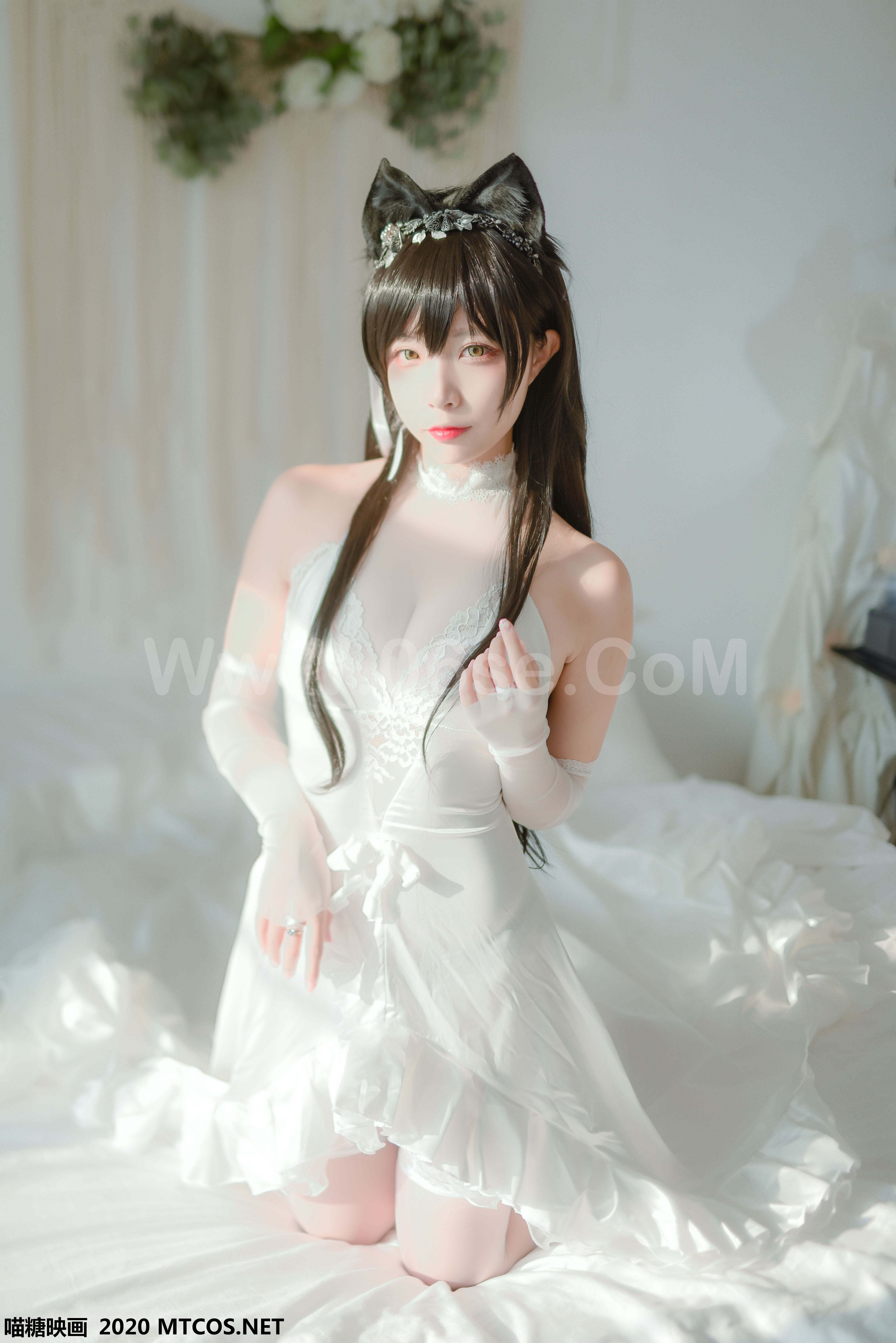 图片[23]-[MTCos] 喵糖映画 Vol.100 二佐Nisa 婚纱爱宕-六色网