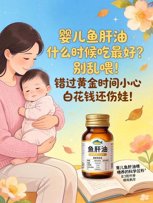 婴儿鱼肝油什么时候吃最好？别乱喂！错过黄金时间小心白花钱还伤娃！