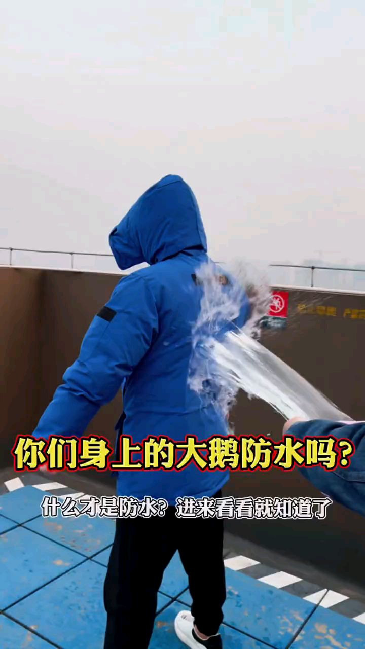 大鹅羽绒服的防水效果yyds
