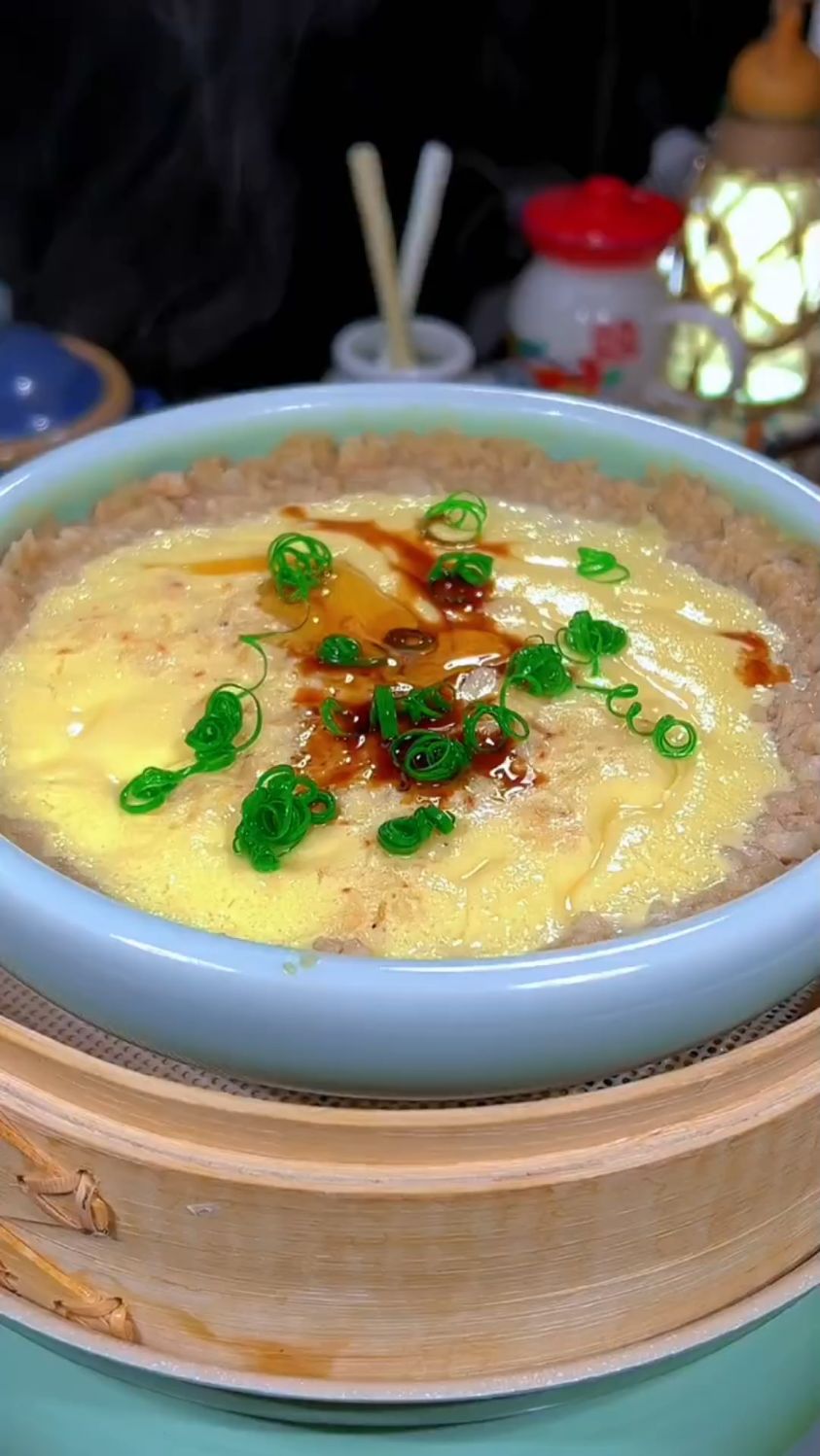 山药肉末蒸蛋这样做
