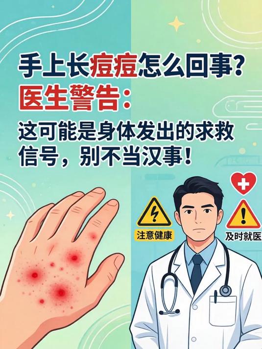 手上长痘痘怎么回事?医生警告:这可能是身体发出的求救信号,别不当回事!