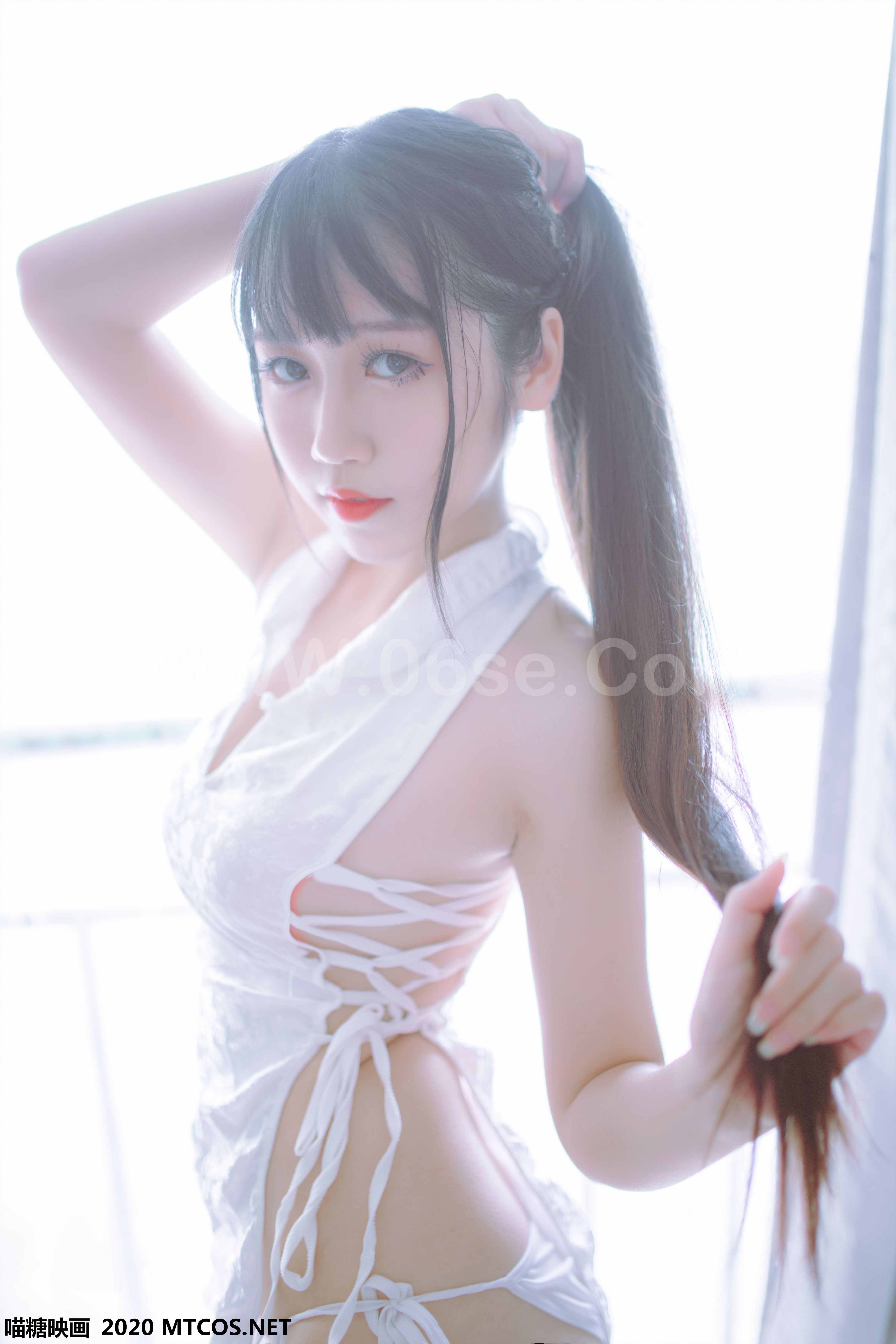 图片[41]-[MTCos] 喵糖映画 Vol.114 抖娘-利世&抖娘X不呆猫 黑白旗袍双子-六色网