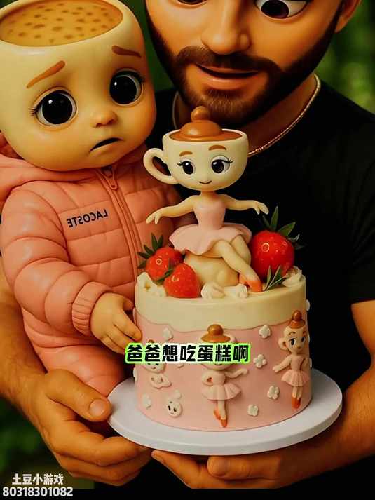 吃蛋糕 抽象 沙雕视频 魔性视频