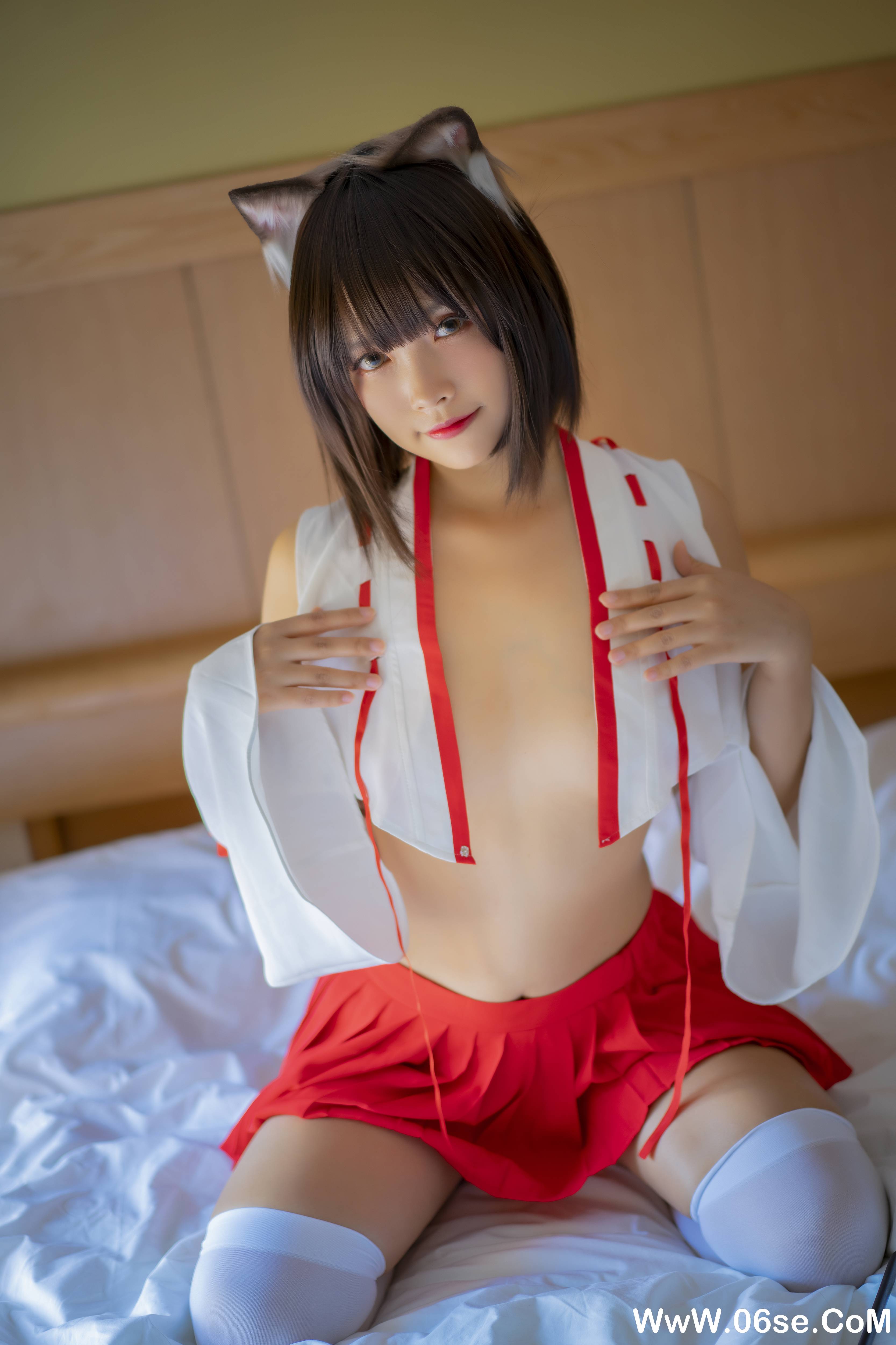 图片[4]-Neko薇薇 NO.004 — 巫女 [30P225M]-六色网