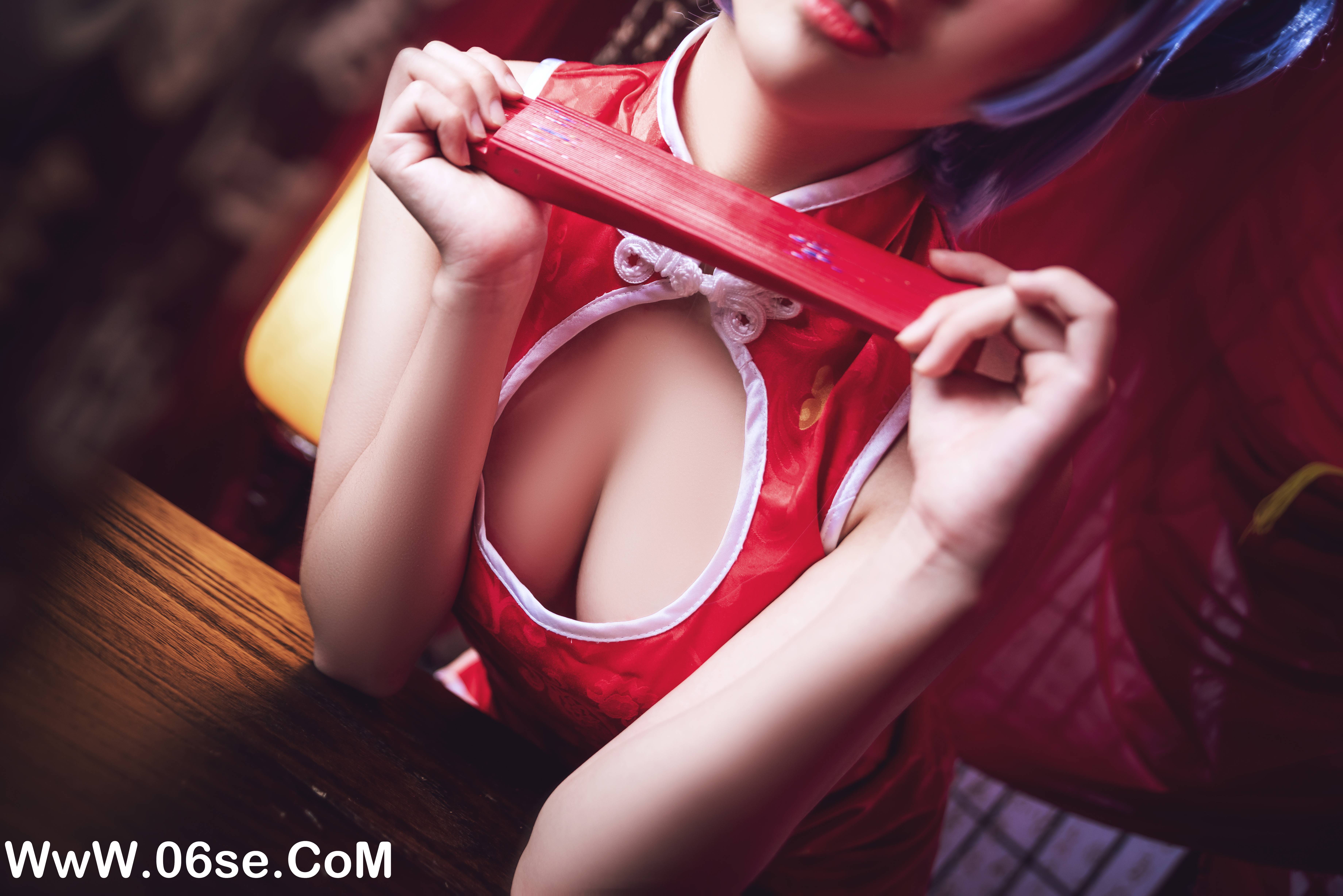 图片[11]-Coser面饼仙儿 NO.023 – 雷姆旗袍[23P379M]-六色网
