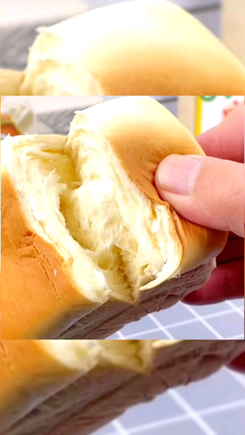 【三只松鼠_纯奶手撕面包480g】吐司包早餐蛋糕健康零食代餐整箱