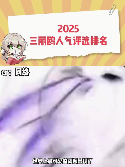 2025三丽鸥人气评选排名