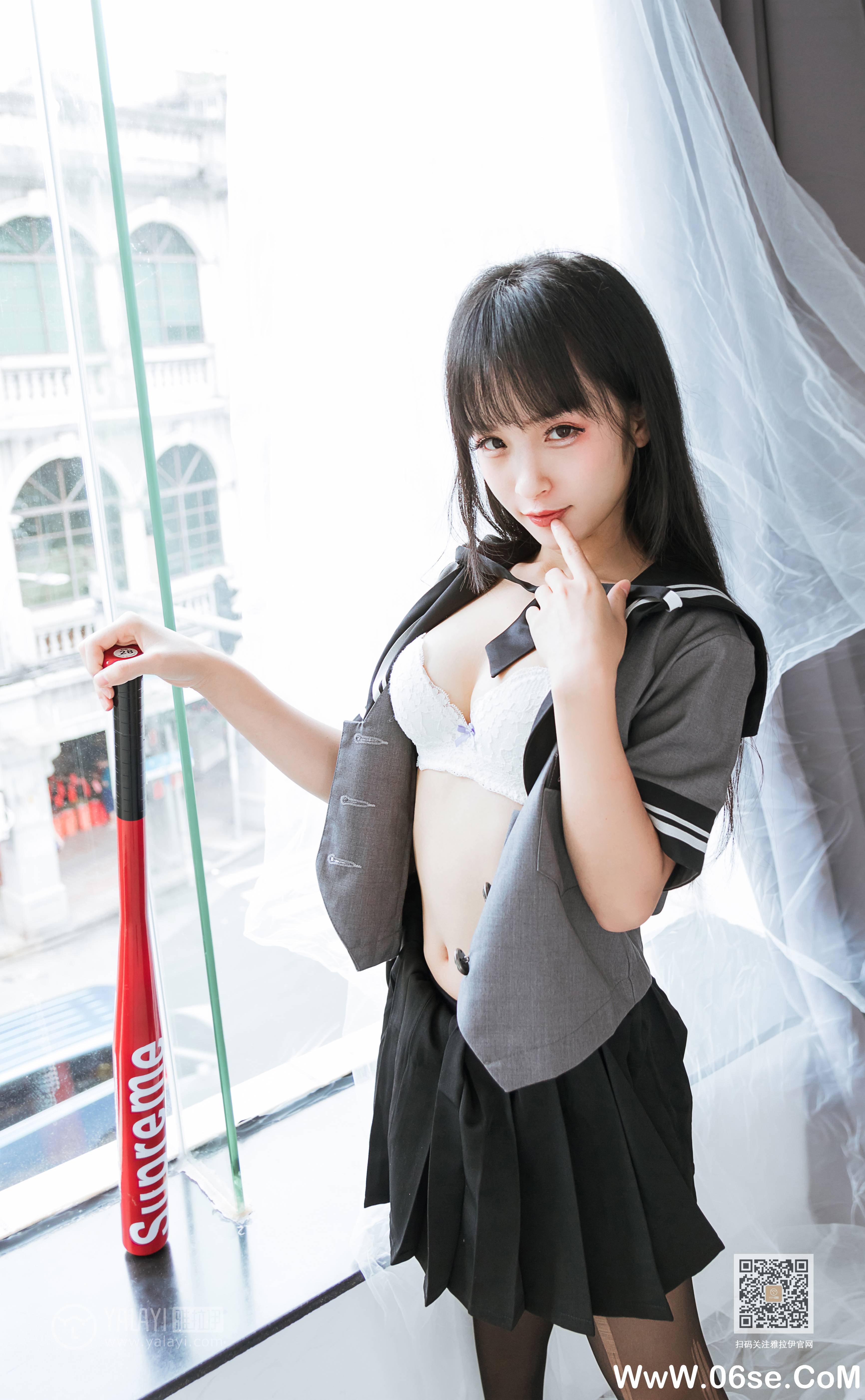 图片[24]-[YALAYI雅拉伊] 2020.04.10 NO.600 艾丽《疯狂的jk学妹》[42P+1P379M]-六色网
