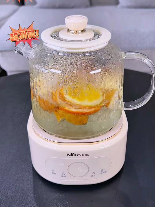 小熊全玻璃养生壶煮茶家用母婴多功能恒温水壶办公室煮茶壶烧水壶