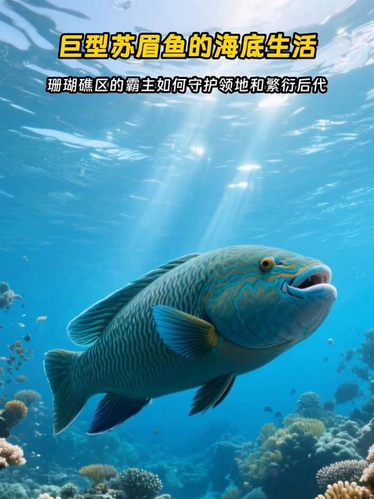 巨型苏眉鱼的海底生活