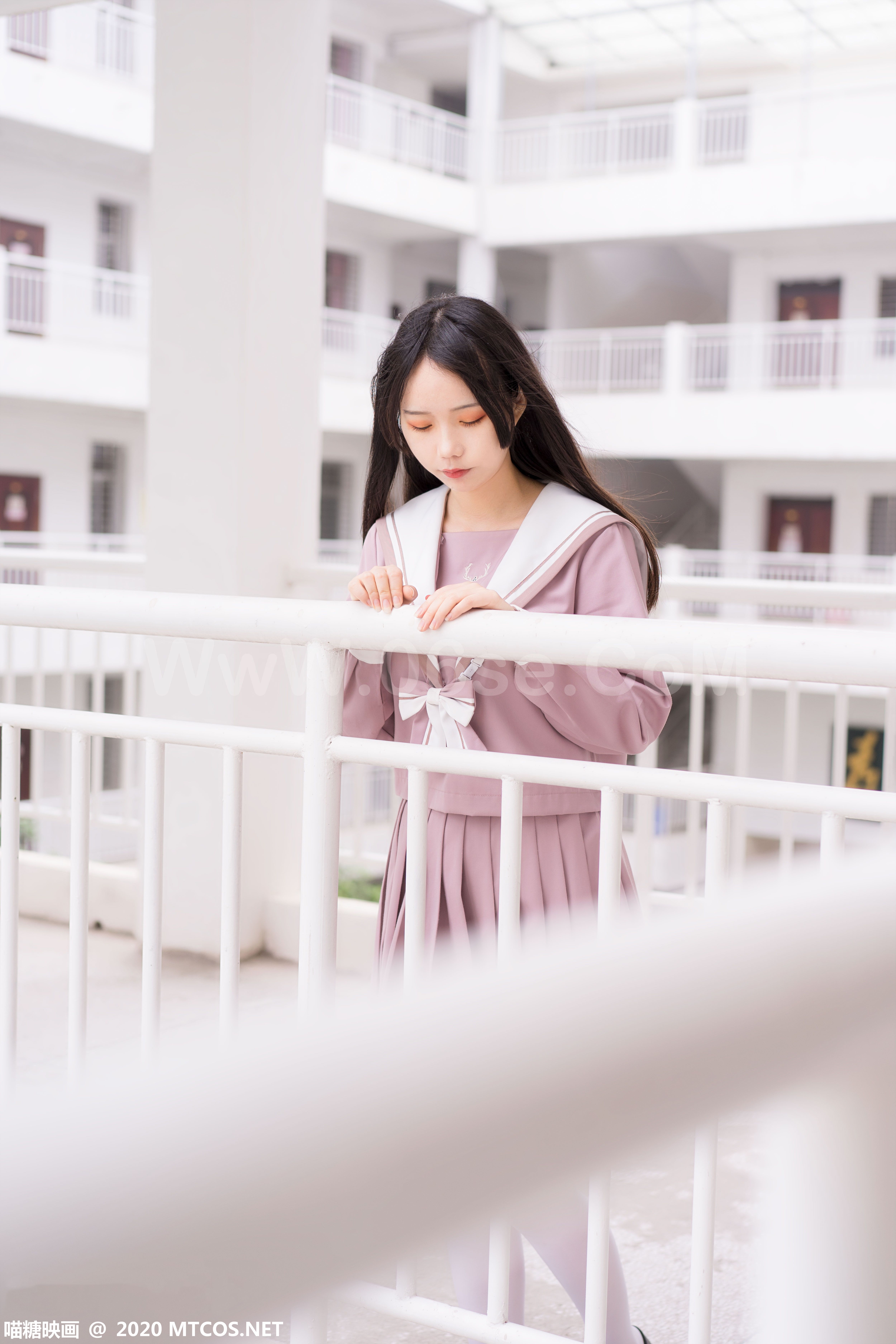 图片[38]-[MTCos] 喵糖映画 Vol.074 半度度度喵 粉色JK小姐姐-六色网