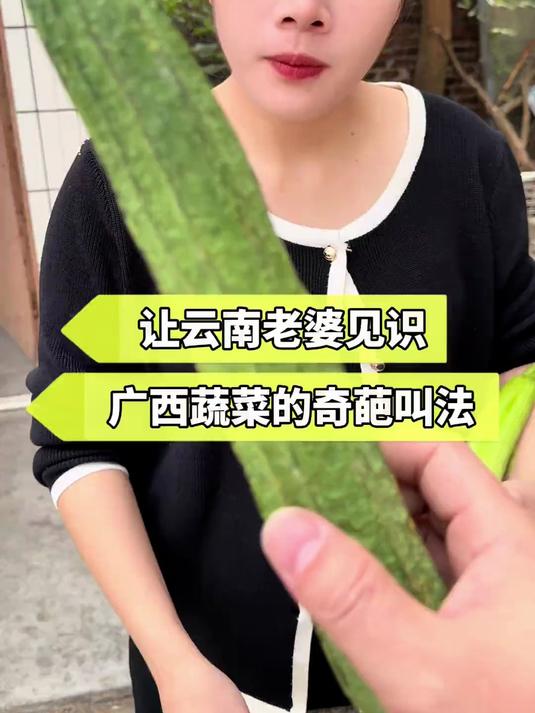 让云南老婆见识,广西蔬菜的奇葩叫法