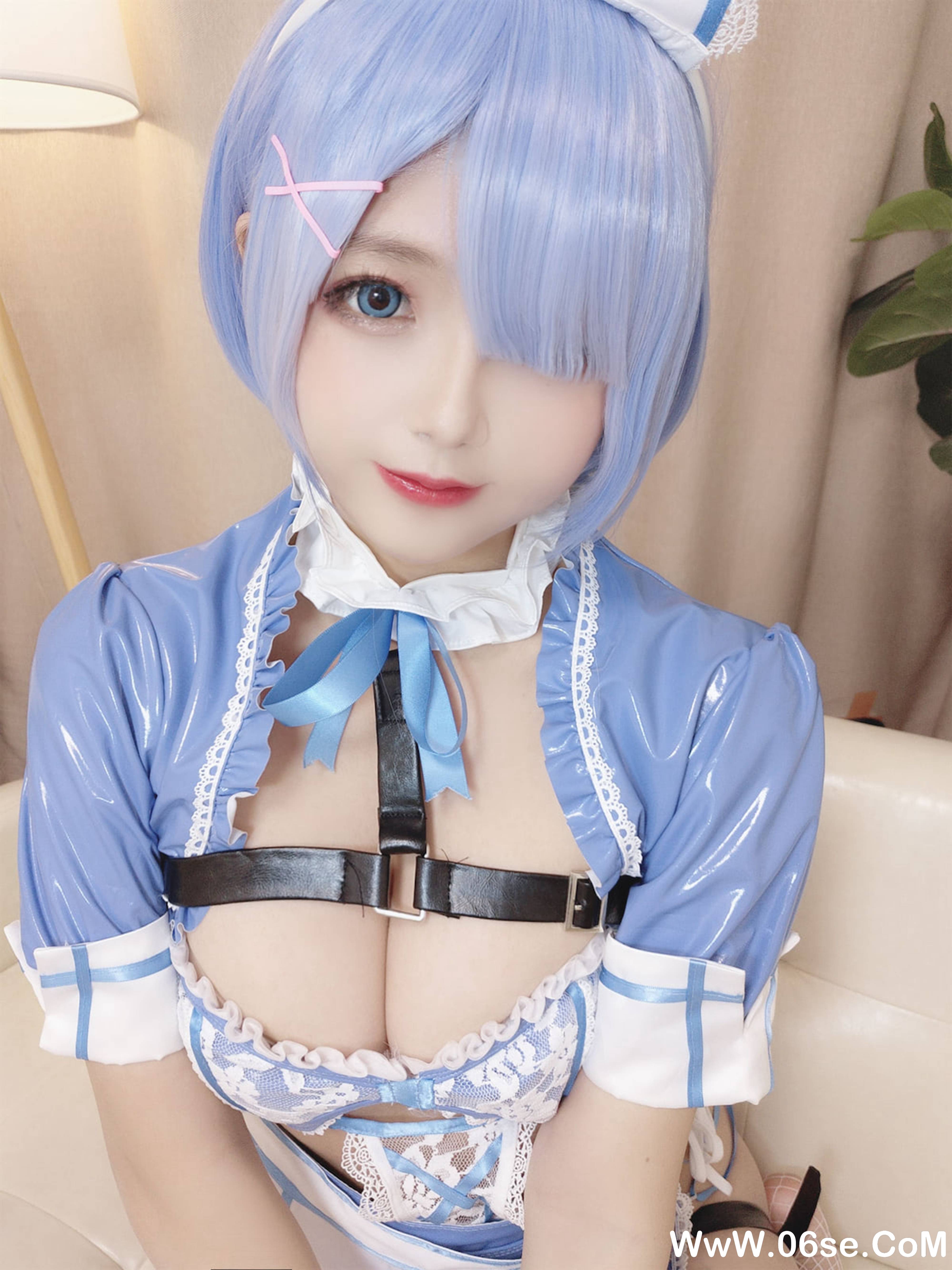 图片[61]-日奈娇 NO.032 — 蕾姆蓝色护士 [88P580M]-六色网