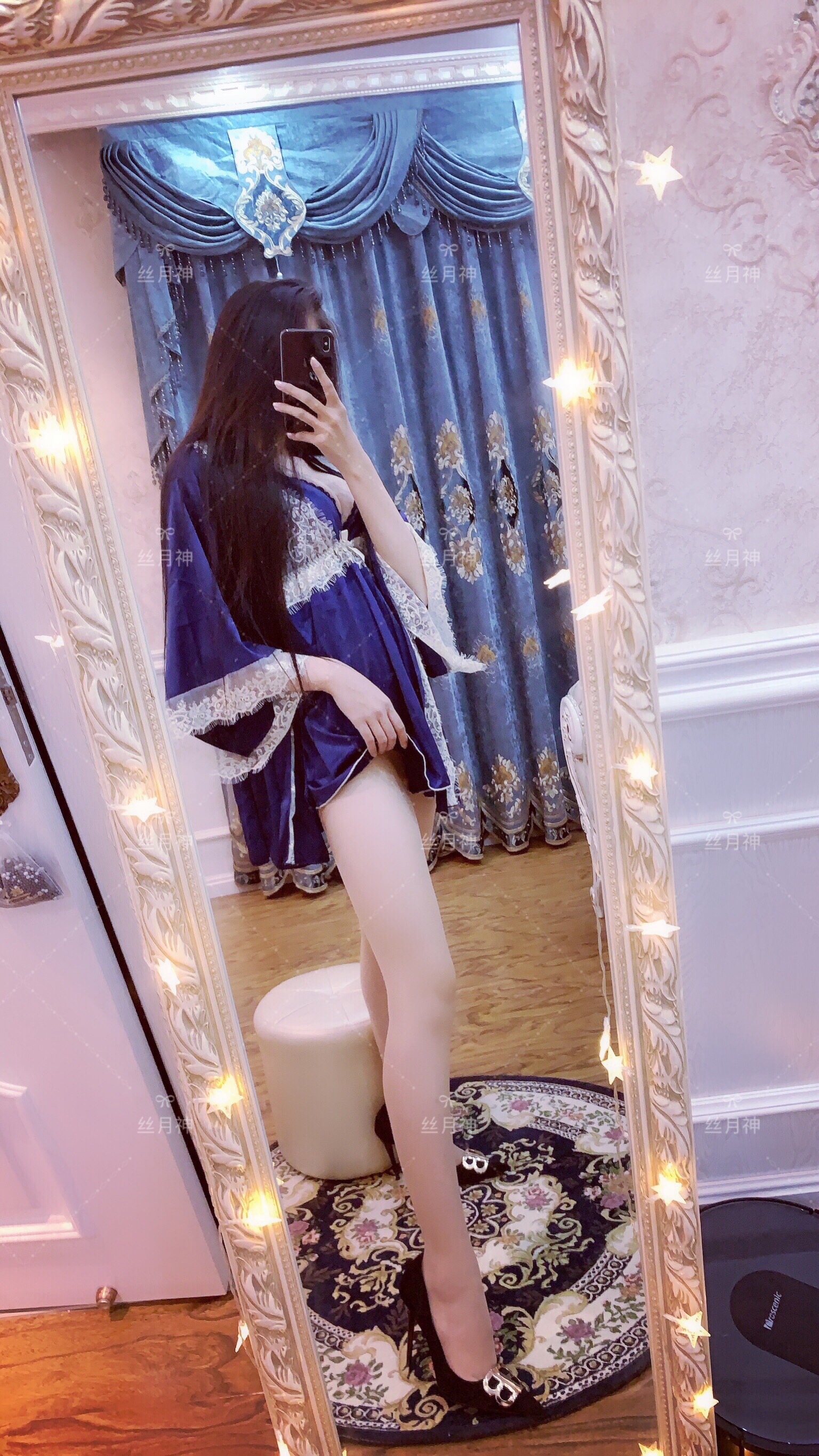 图片[39]-丝月神 NO.017 维密睡衣肉丝绒面高跟[88P71M]-六色网
