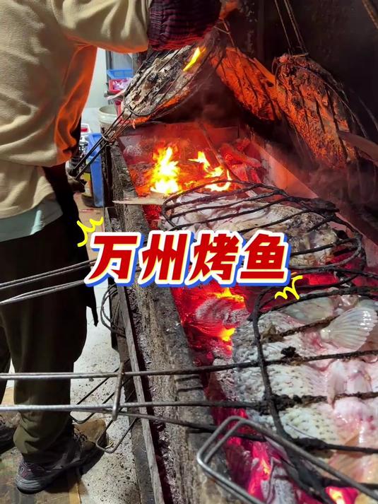 重庆万州烤鱼，鲤鱼30元一斤
