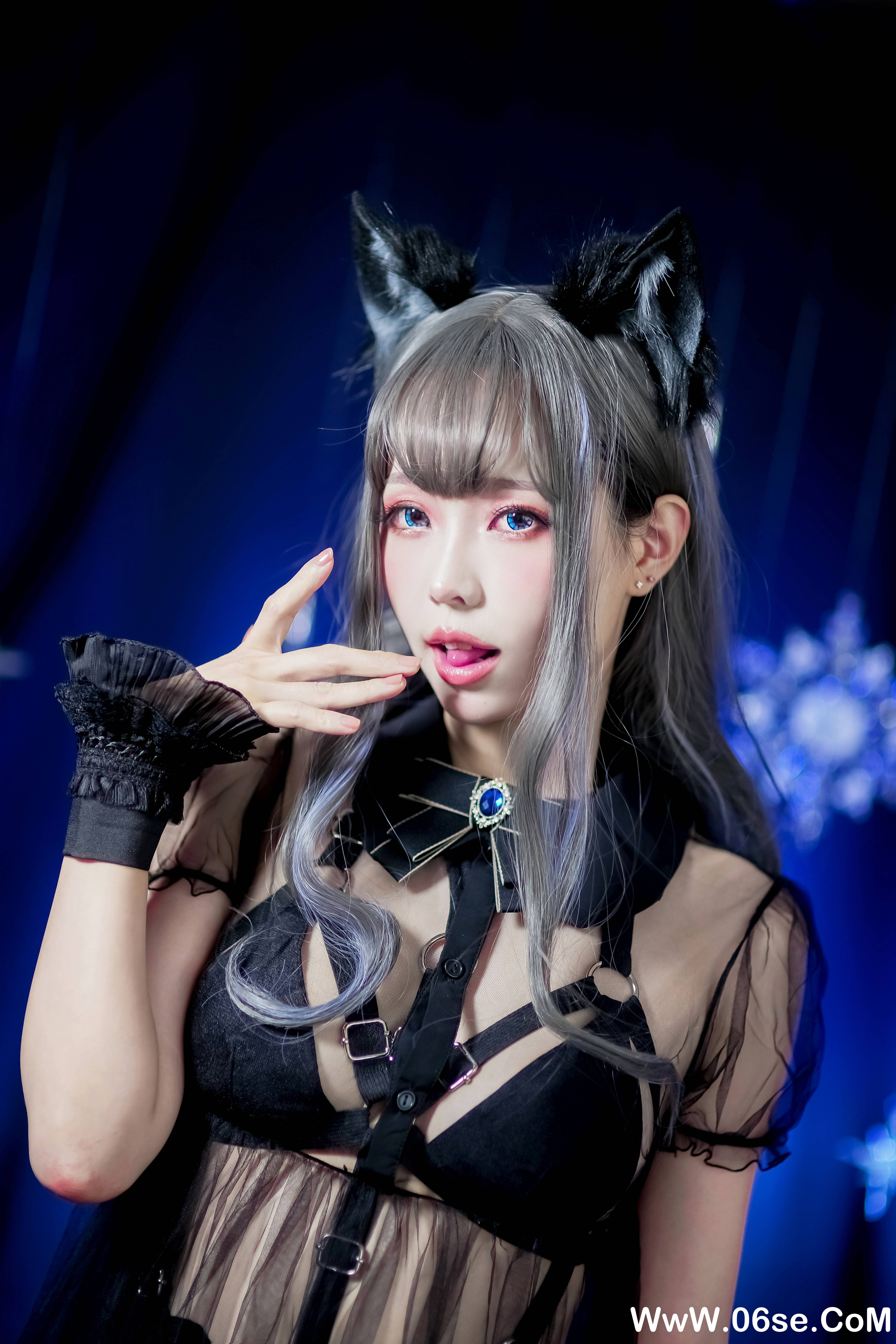 图片[3]-Ely_eee(ElyEE子) NO.038 — 灰太狼-黑色透视[24P+9V171M]-六色网