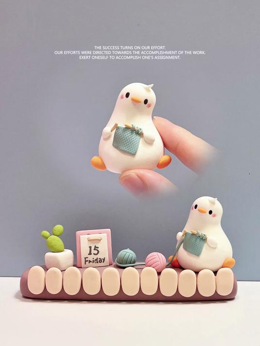 超轻粘土 针织小鸭