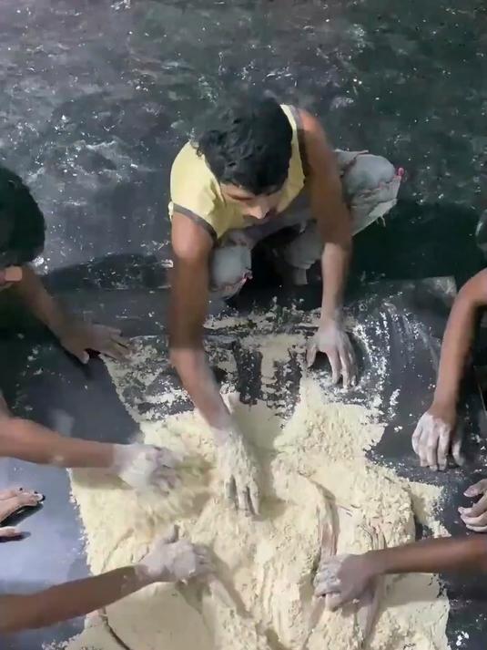 印度美食之龙须酥糖，传统手工工艺制作