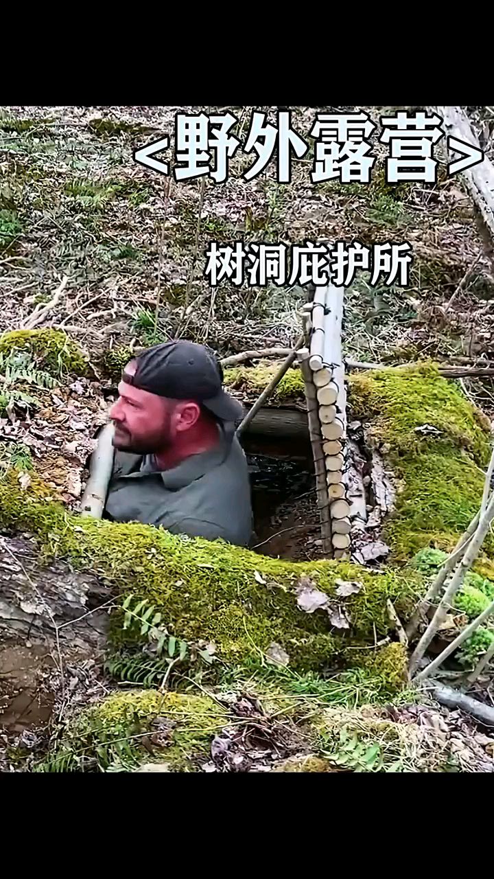 两根树枝中间搭建一个隐蔽的地下秘密基地,制作卡路里爆表的汉堡