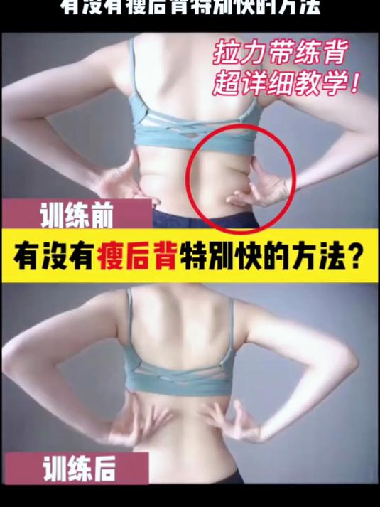 居家一根拉力带,四个动作,轻松告别虎背熊腰,练出锁骨直角肩