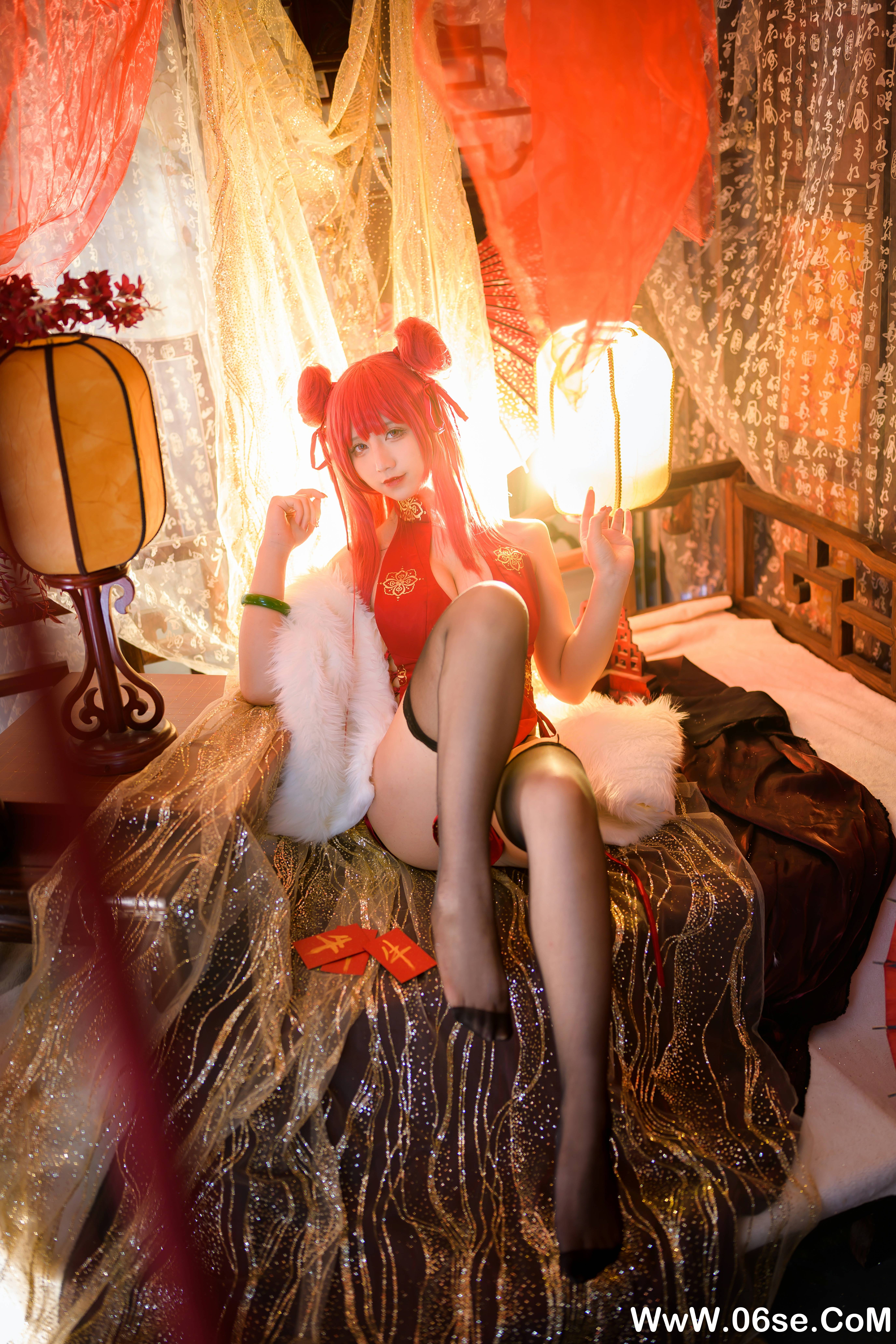 图片[17]-九曲Jean NO.066 — 碧蓝航线 加利索新春旗袍 [24P220M]-六色网