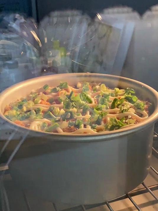 爆浆香葱火腿肉松戚风,吃腻了甜口戚风