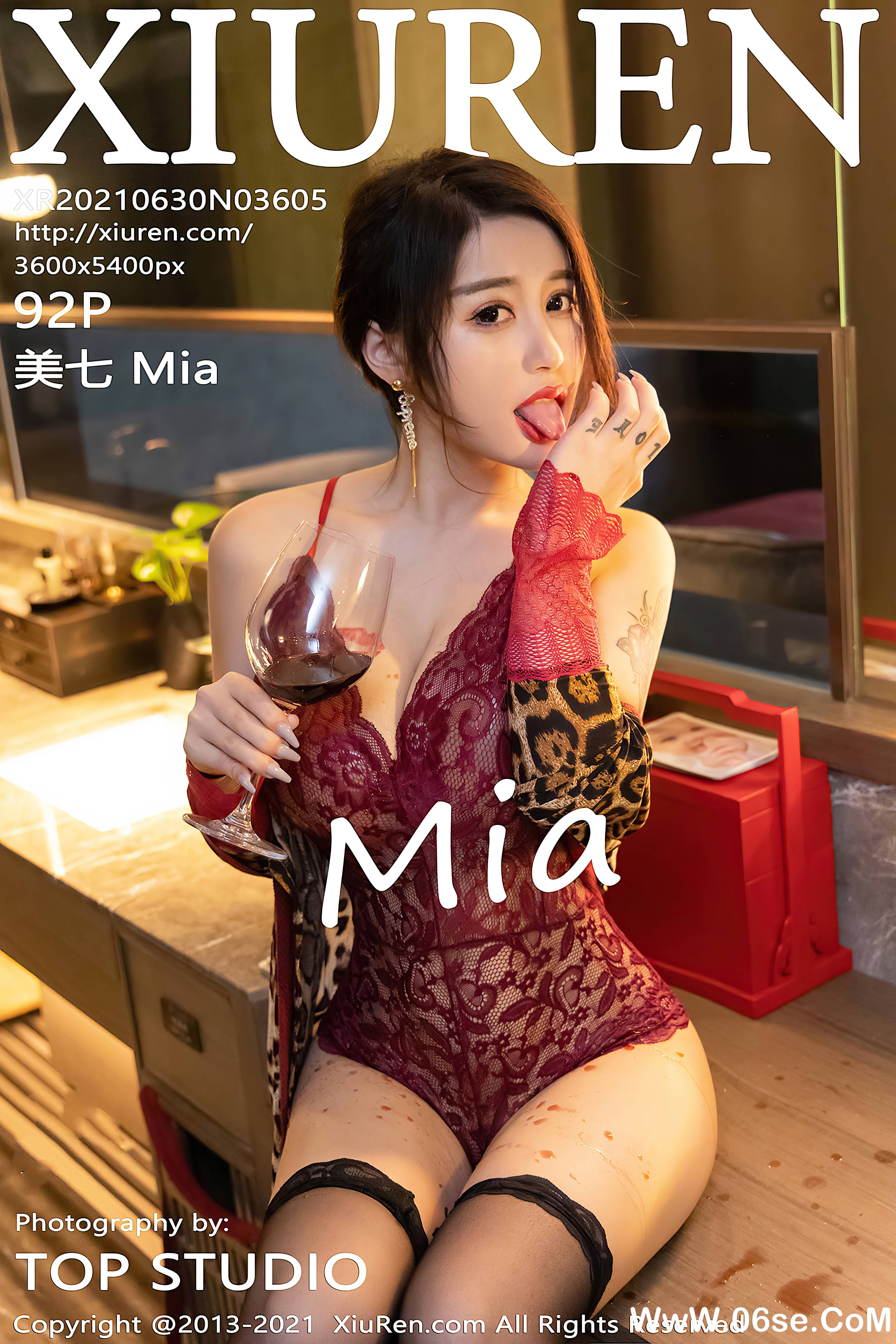 [XIUREN秀人网] 2021.06.30 NO.3605 美七Mia[92+1P0.98G]-六色网
