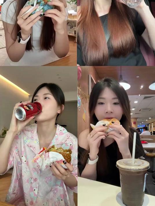 自律期也能无糖可口可乐加汉堡！太快乐了吧