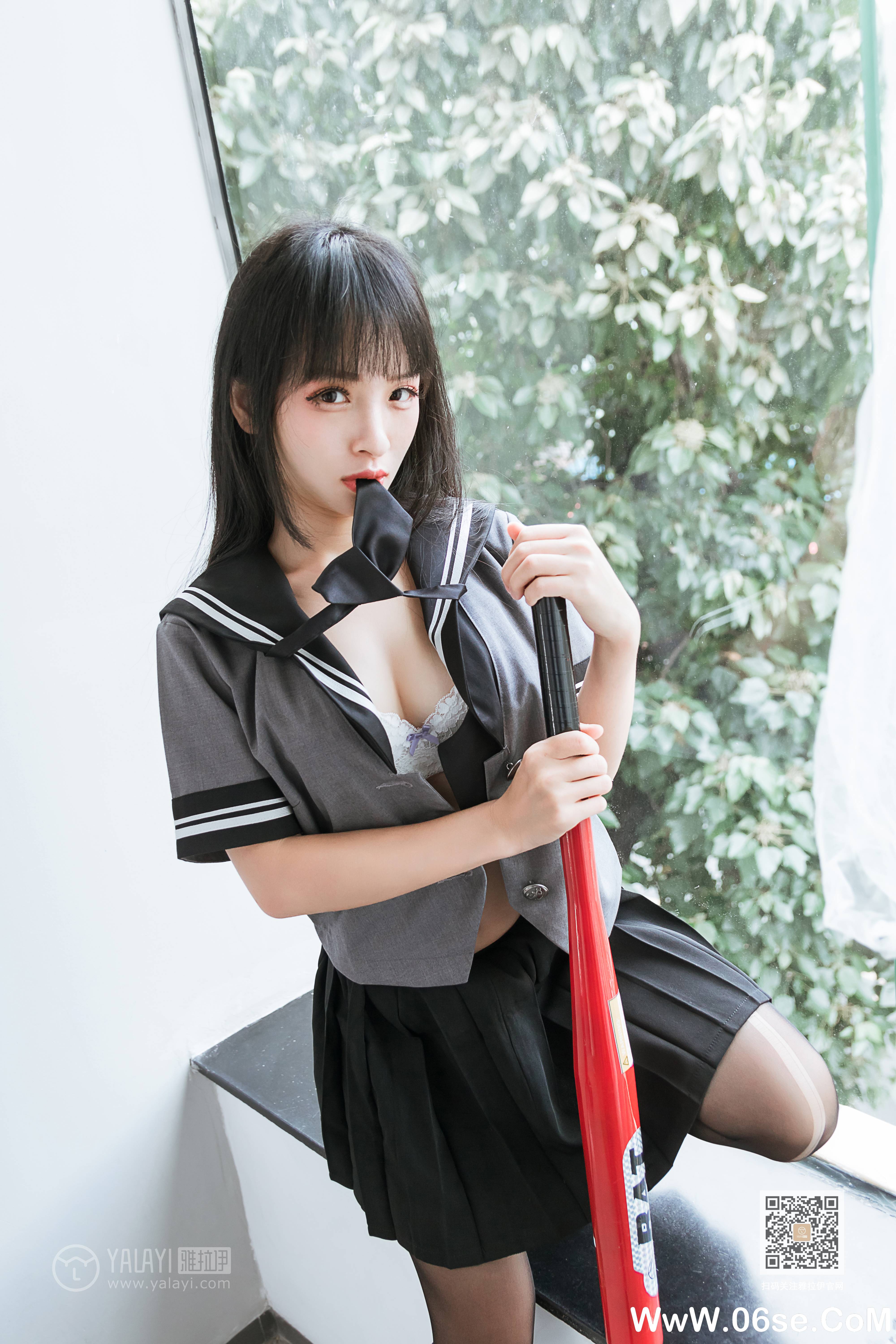 图片[22]-[YALAYI雅拉伊] 2020.04.10 NO.600 艾丽《疯狂的jk学妹》[42P+1P379M]-六色网
