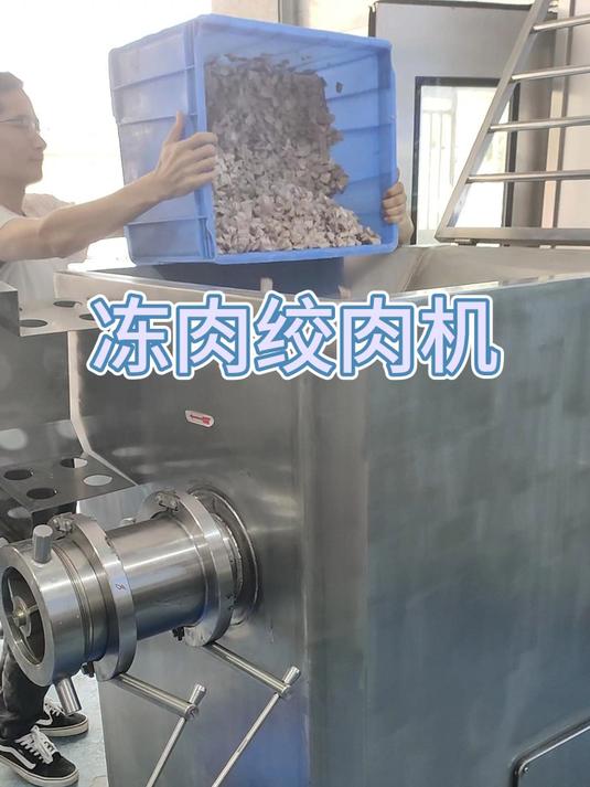大型冻肉绞肉机,可绞12度以下的冻肉,冻鱼肉、冻牛肉、冻鸡胸肉