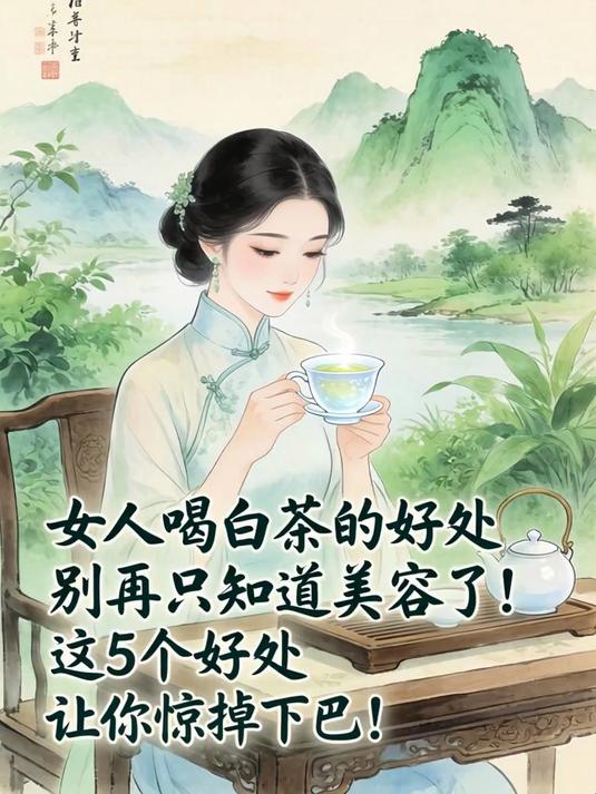 女人喝白茶的好处,别再只知道美容了!这5个好处让你惊掉下巴!