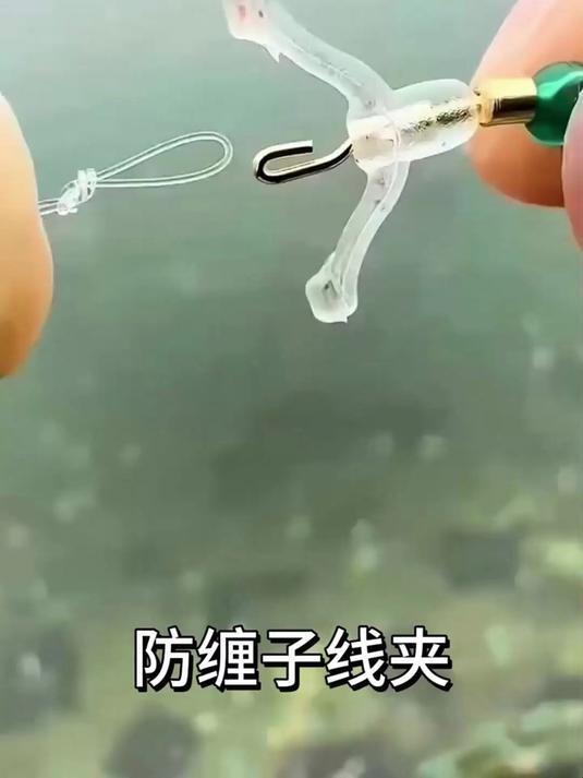 新型鱼钩绑钩器不锈钢半自动绑钓鱼钩器绑双钩工具钓鱼快速拴钩!