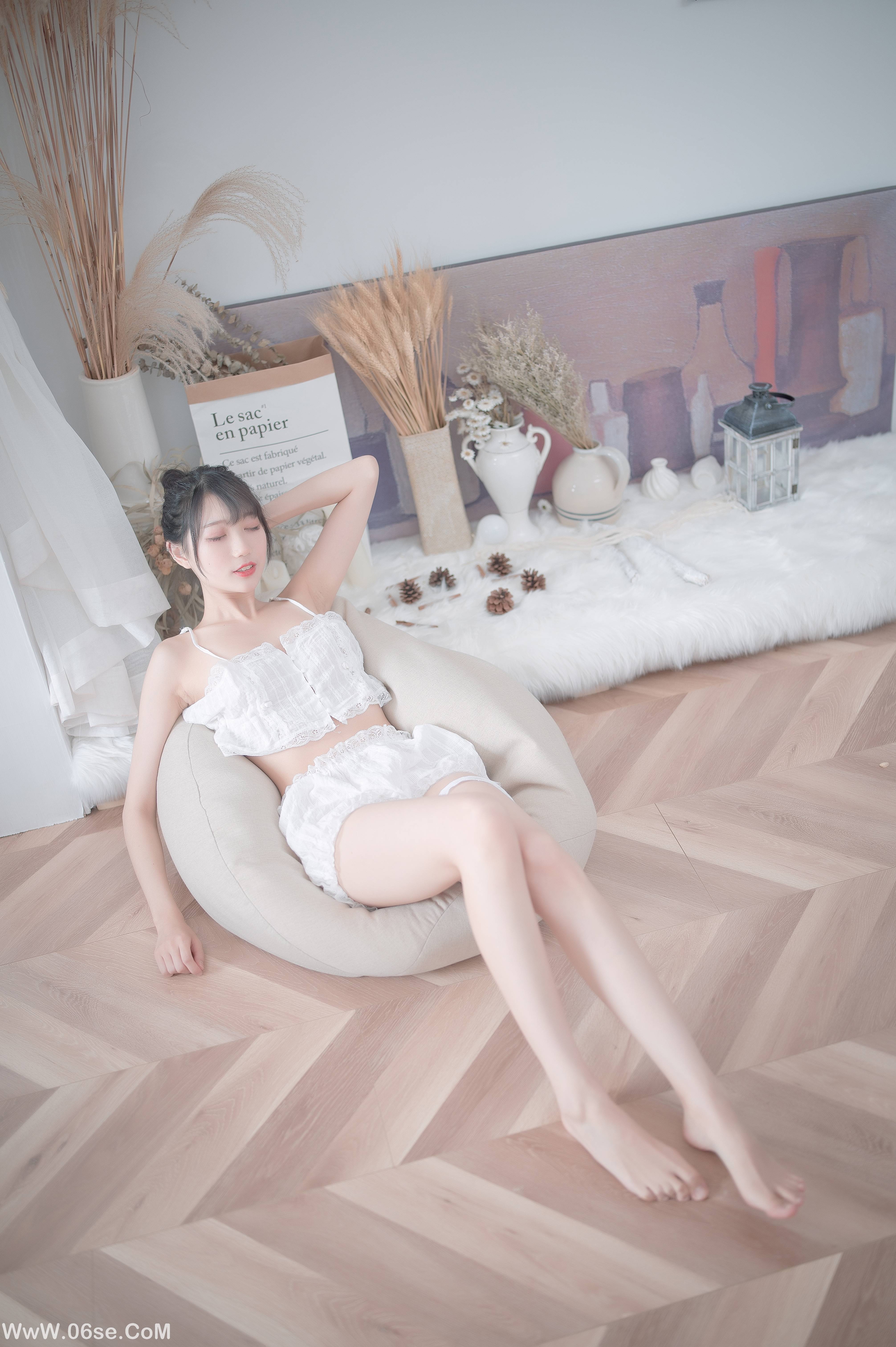 图片[18]-周叽是可爱兔兔 NO.015 白色睡衣[23P196M]-六色网