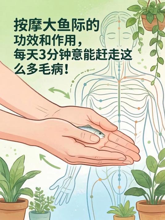 按摩大鱼际的功效和作用，每天3分钟竟能赶走这么多毛病！(1)