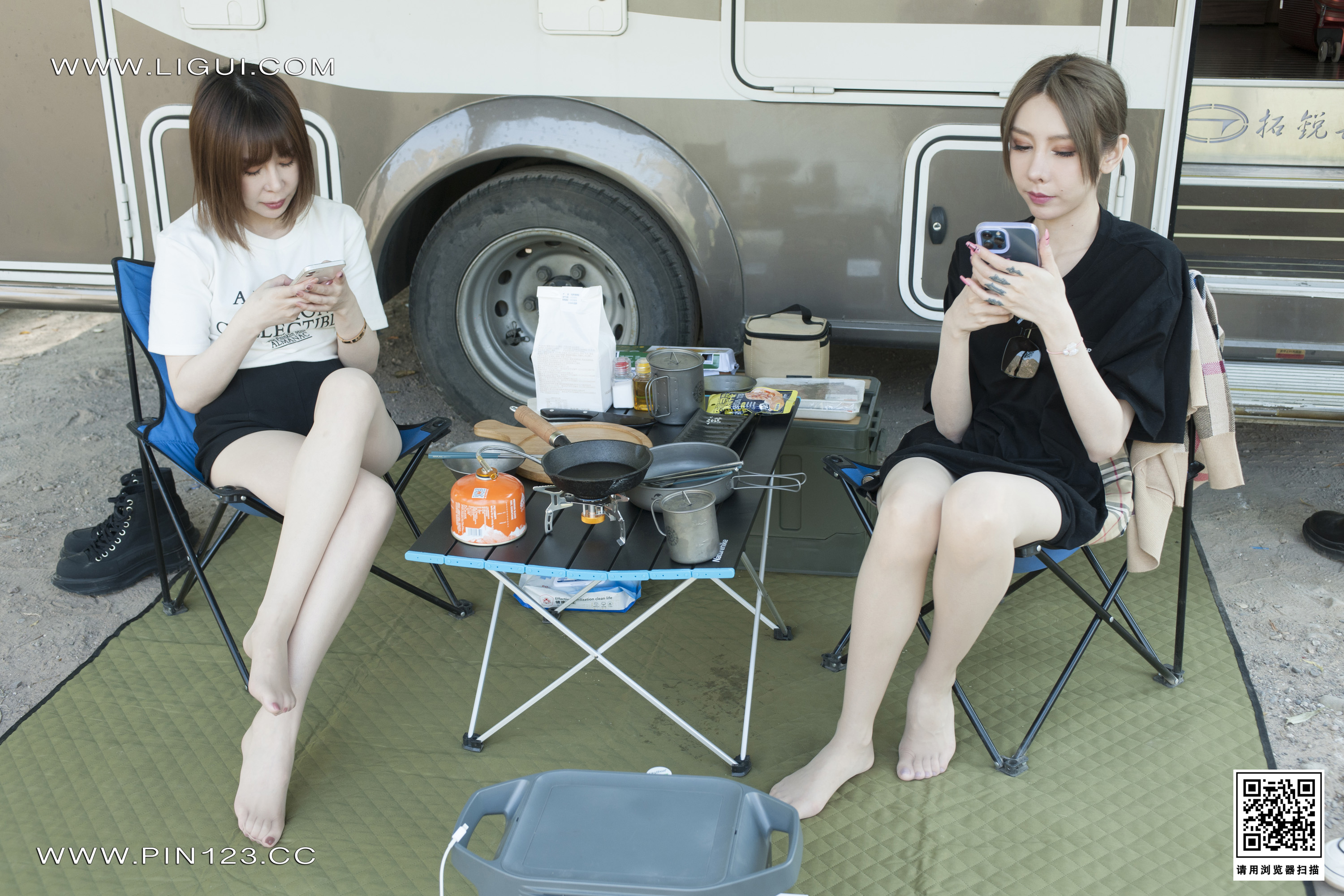 图片[12]-[Ligui丽柜] 2022.10.28  香丝露营 兔子&vicky-六色网