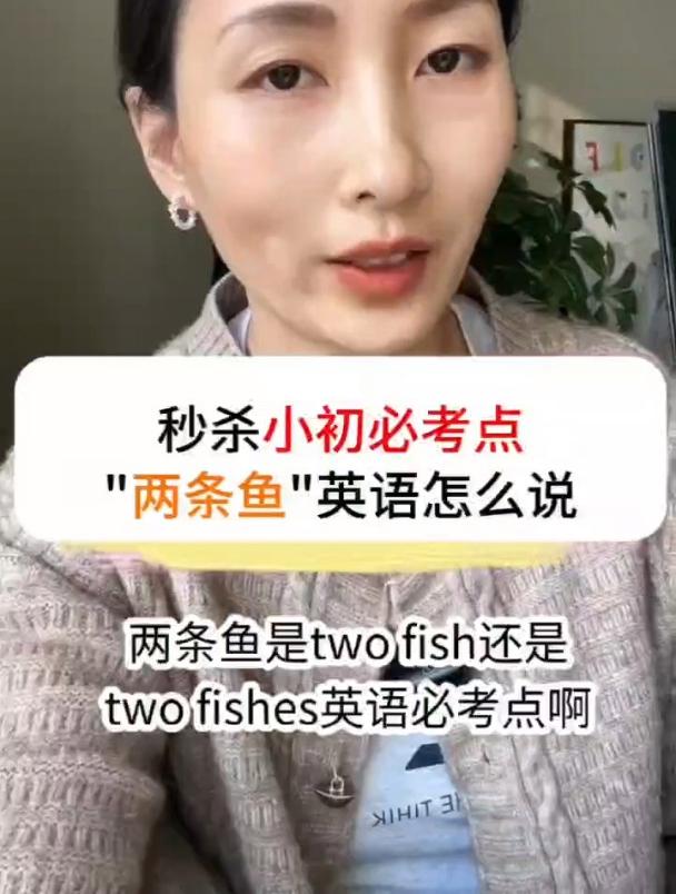 小学初中英语必考点 两条鱼的英语怎么说