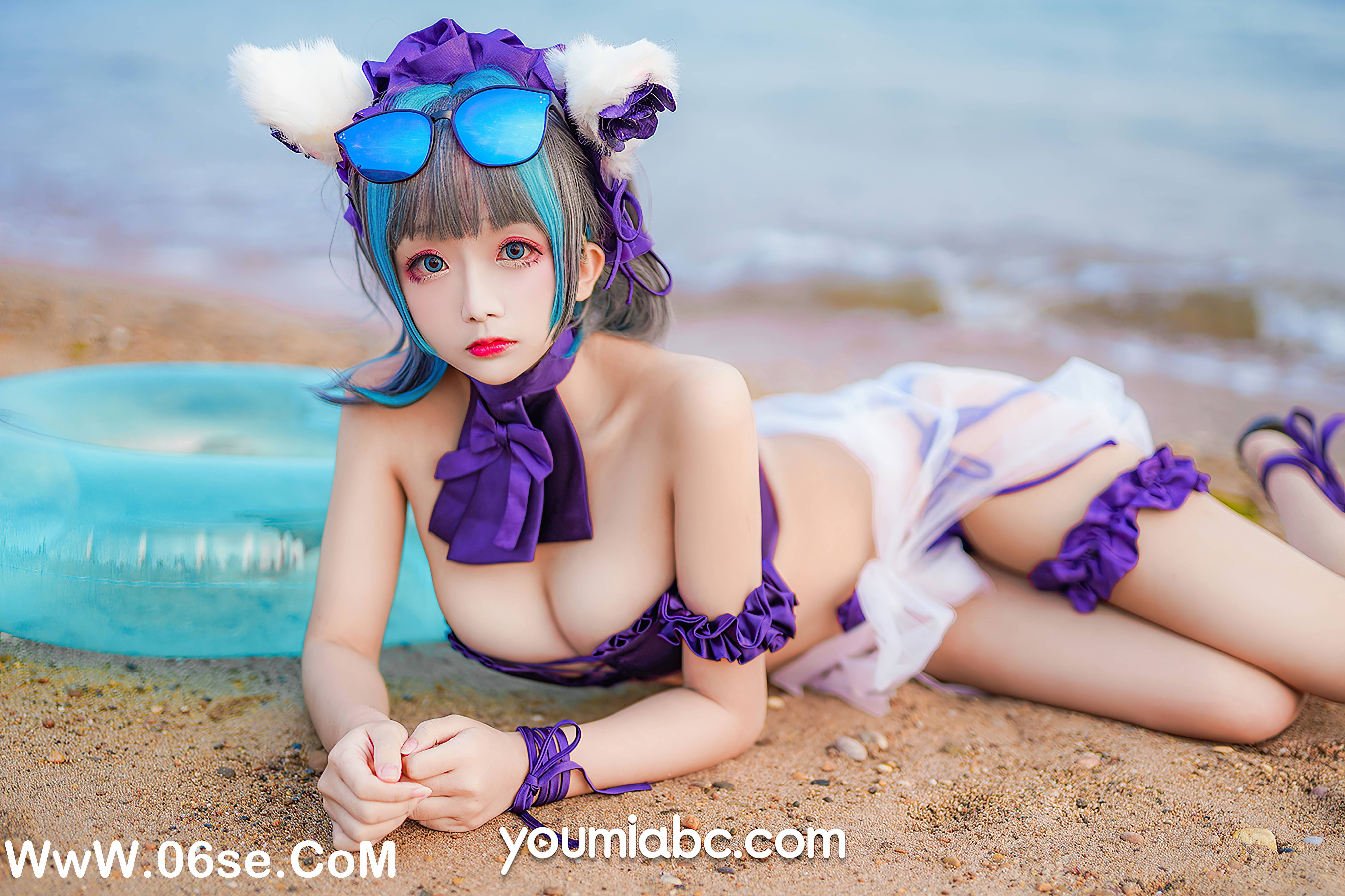 图片[34]-[YouMi尤蜜] 2020.11.10 泳装柴郡猫 奶泡娇[40+1P816M]-六色网