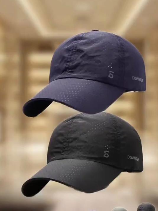 原创设计跑步帽薄速干透气鸭舌户外男士太阳夏季钓鱼遮阳棒球帽