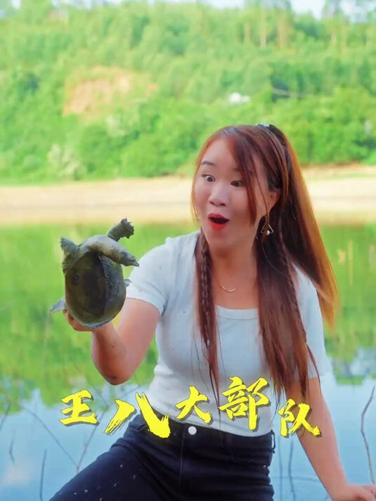 今天意外发现王八大部队,抓几只来做辣卤甲鱼,味道太赞了