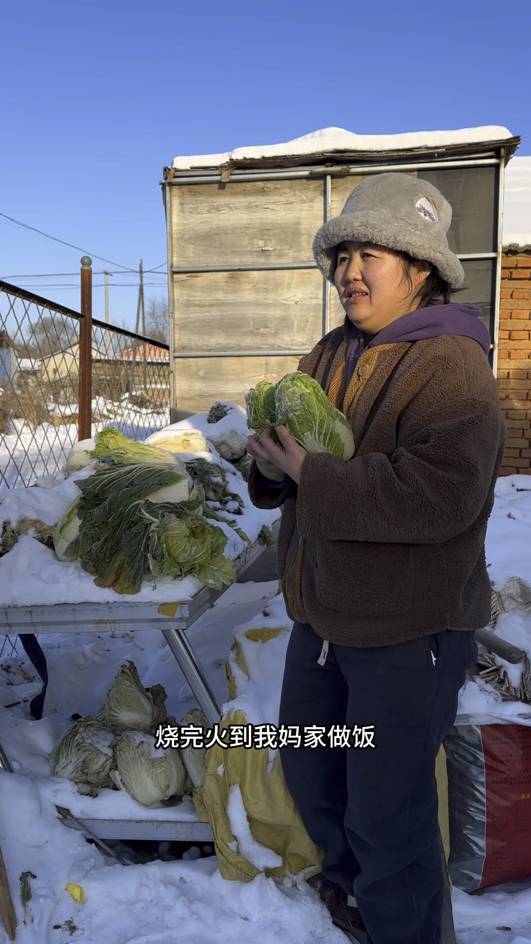 冻白菜煮熟蘸酱吃嘎嘎香