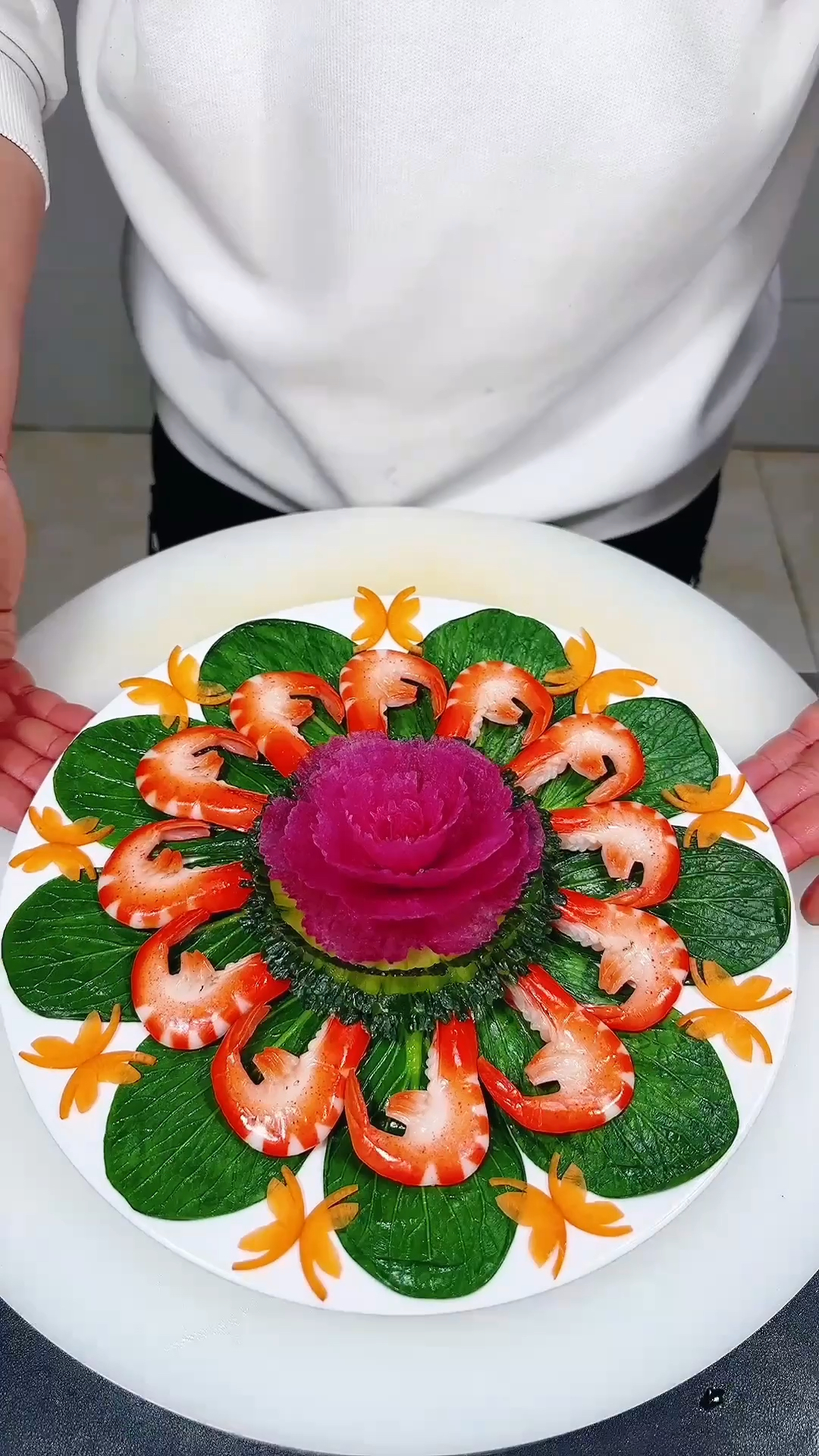 富贵大虾这样摆盘太漂亮啦