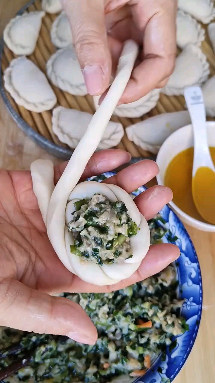 拧麻花式包饺子你学会了吗