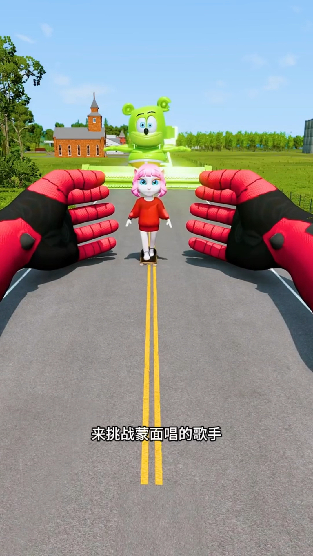 车祸模拟器:汤姆猫女朋友挑战蒙面超人