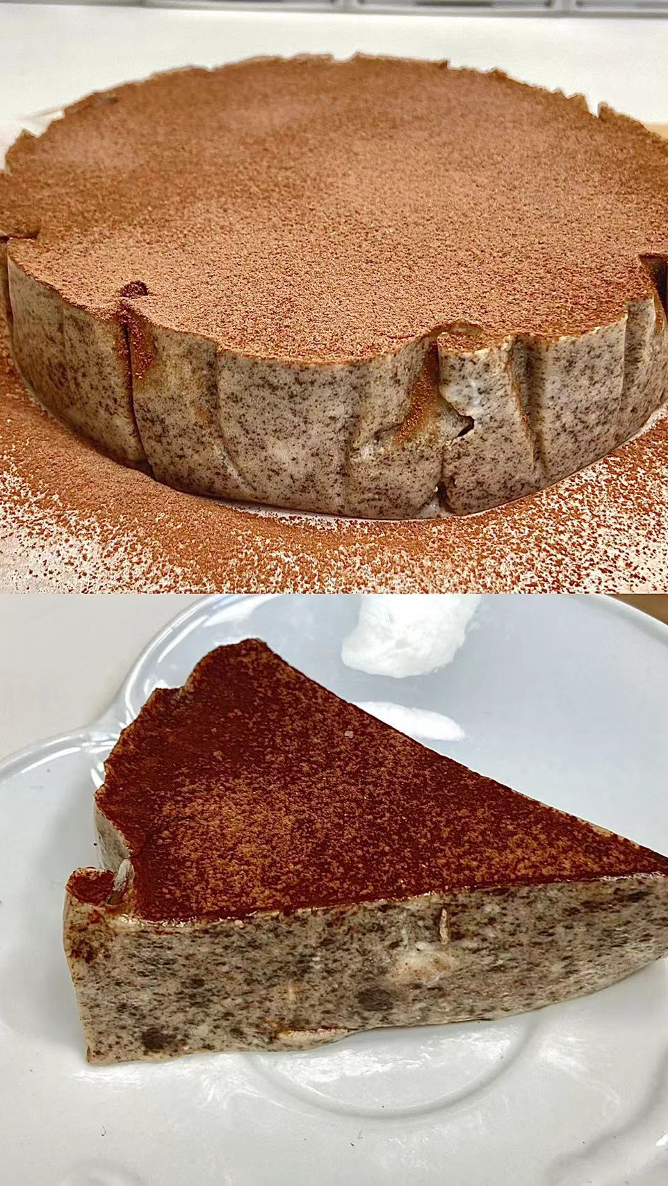 免烤箱减脂期甜品～奥利奥酸奶蛋糕～