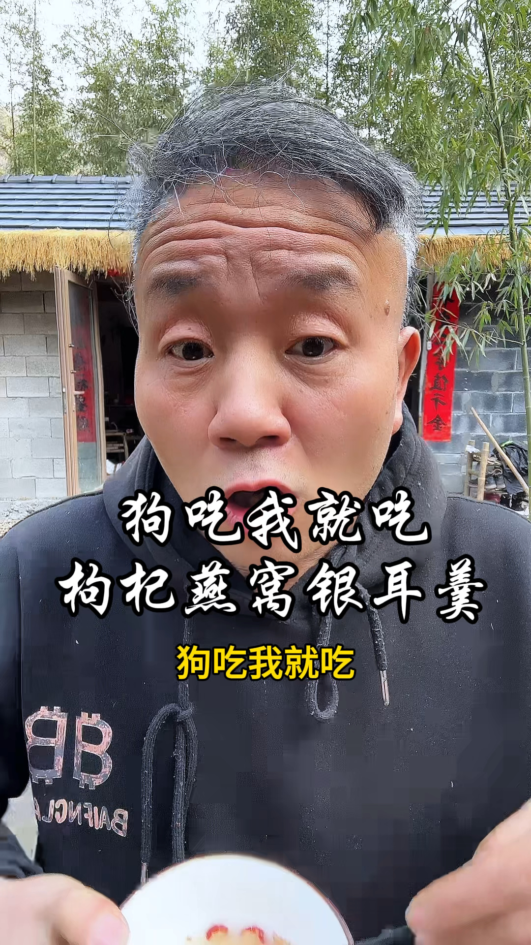 美容养颜燕窝银耳红枣枸杞汤狗吃我就吃